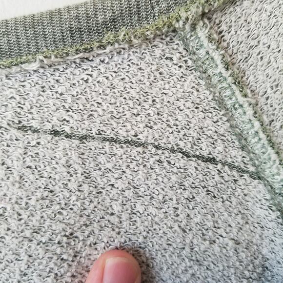 Volcom Womens Geometric Sweatshirt Green Heather Knit Size Small - Picture 8 of 11